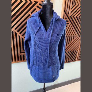 Prana Sugar Beach Organic Cotton Sweater - Navy Blue, Small